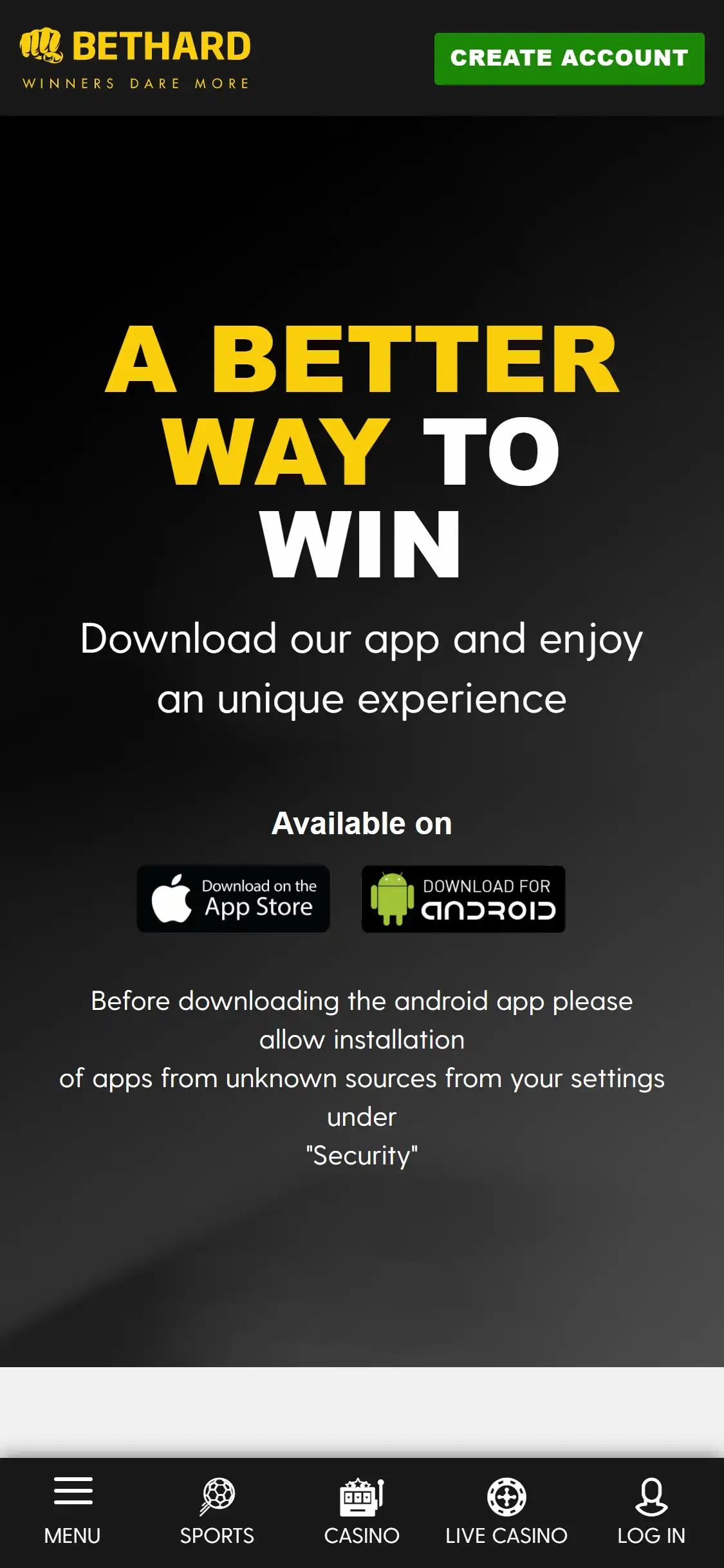 BetHard Casino Mobile App Review