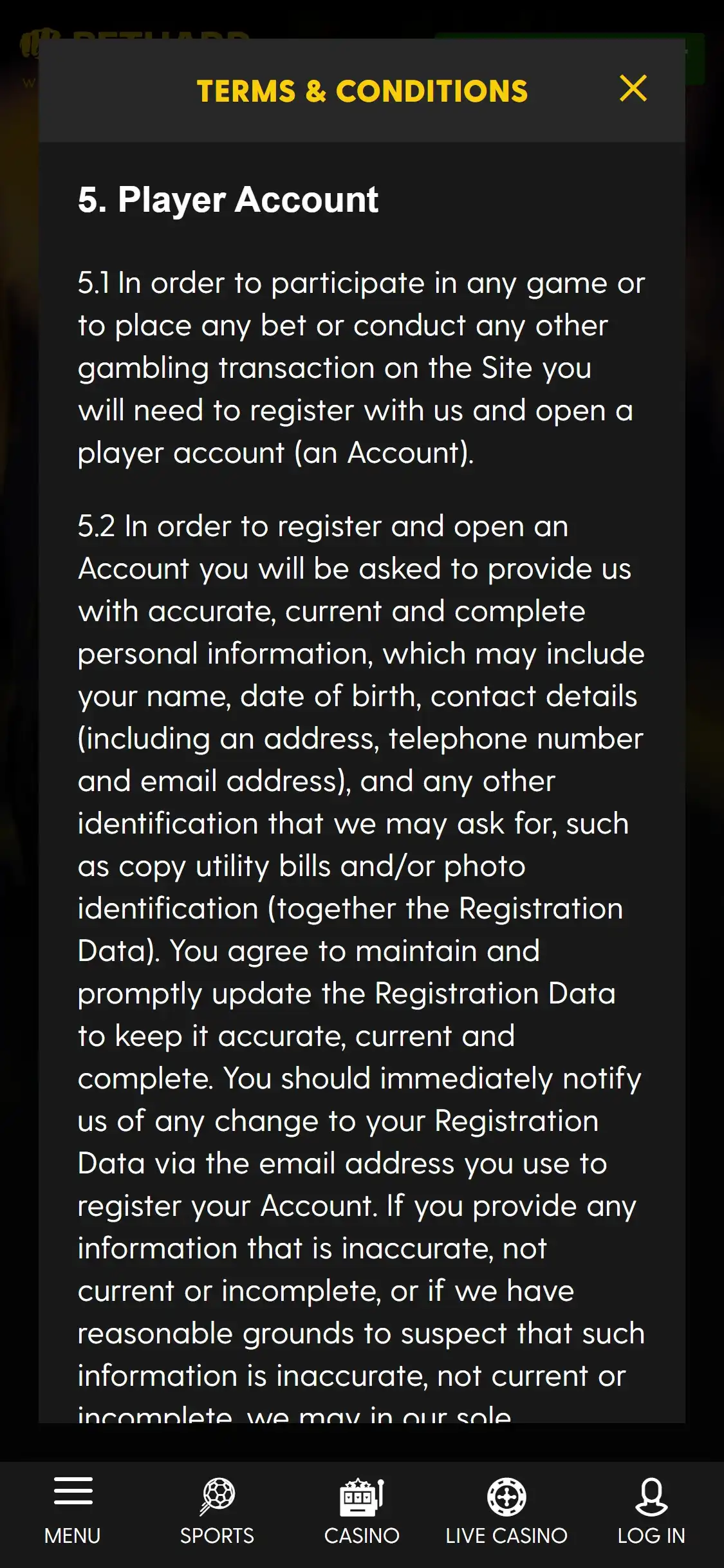 BetHard Casino Mobile Support Review