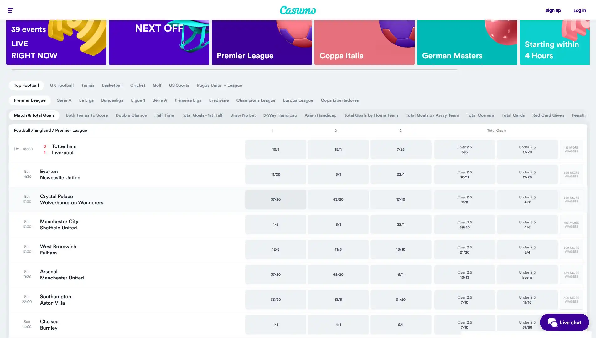 Casumo Casino Betting