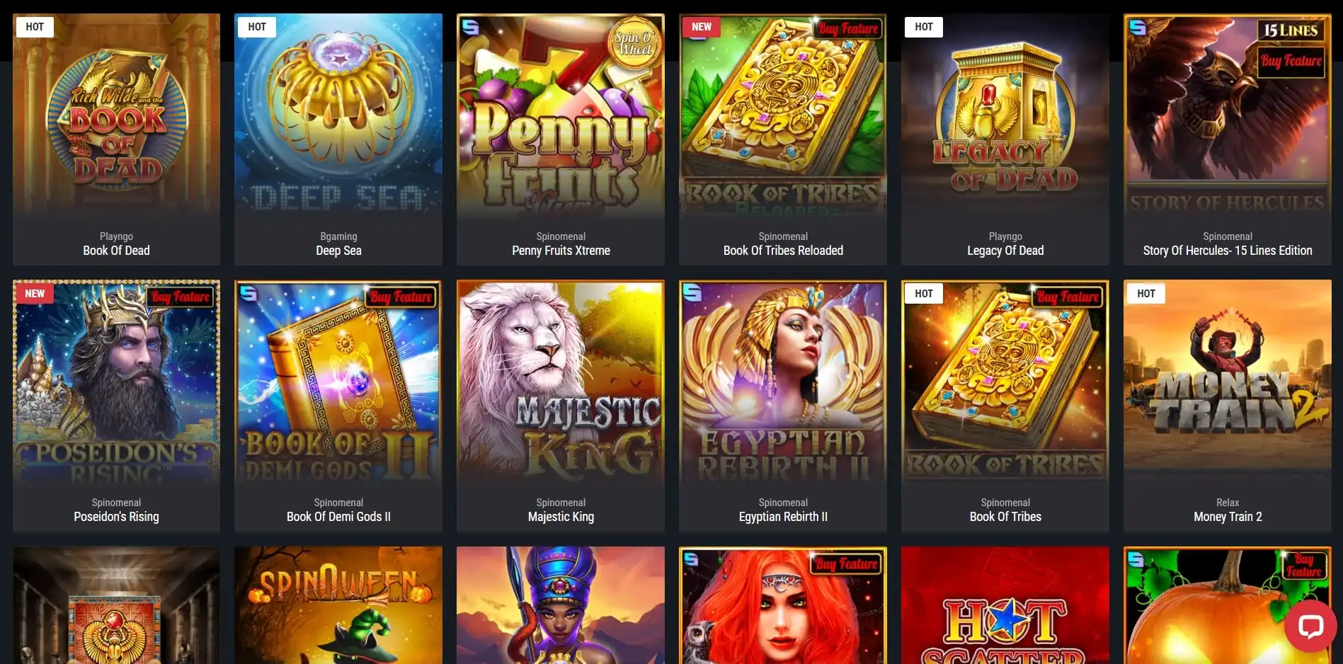 Cobra Casino Games