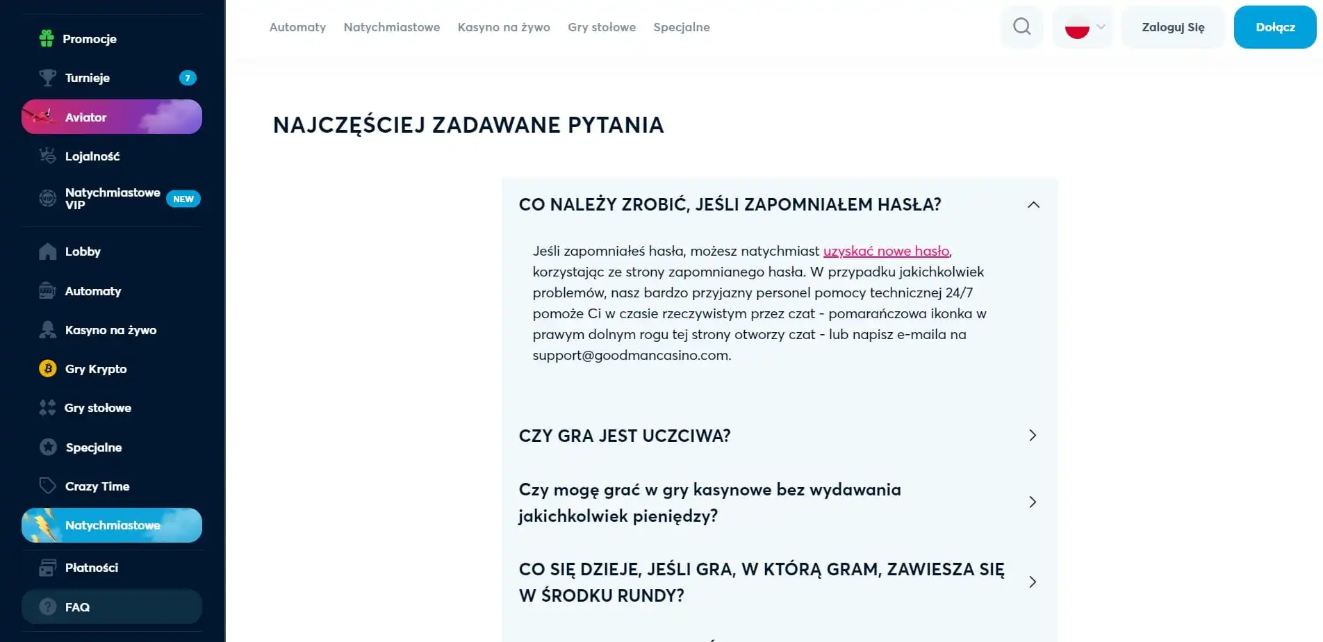 Goodman Casino Review