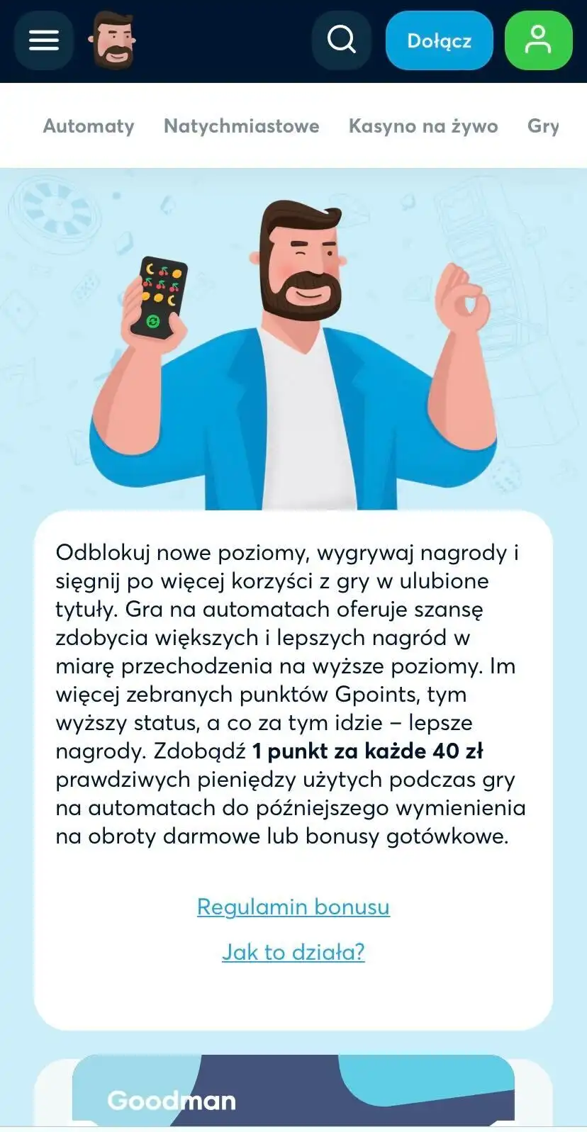 Goodman Casino Mobile Review