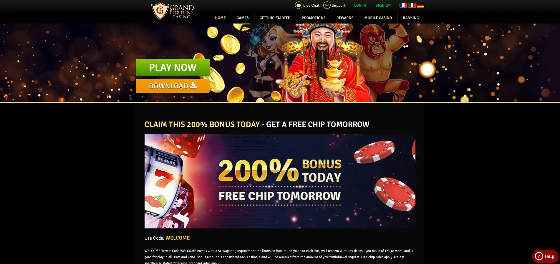 Grand Fortune Casino No Deposit Bonus