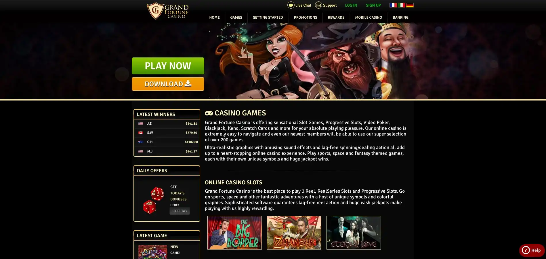 Grand Fortune Casino Games