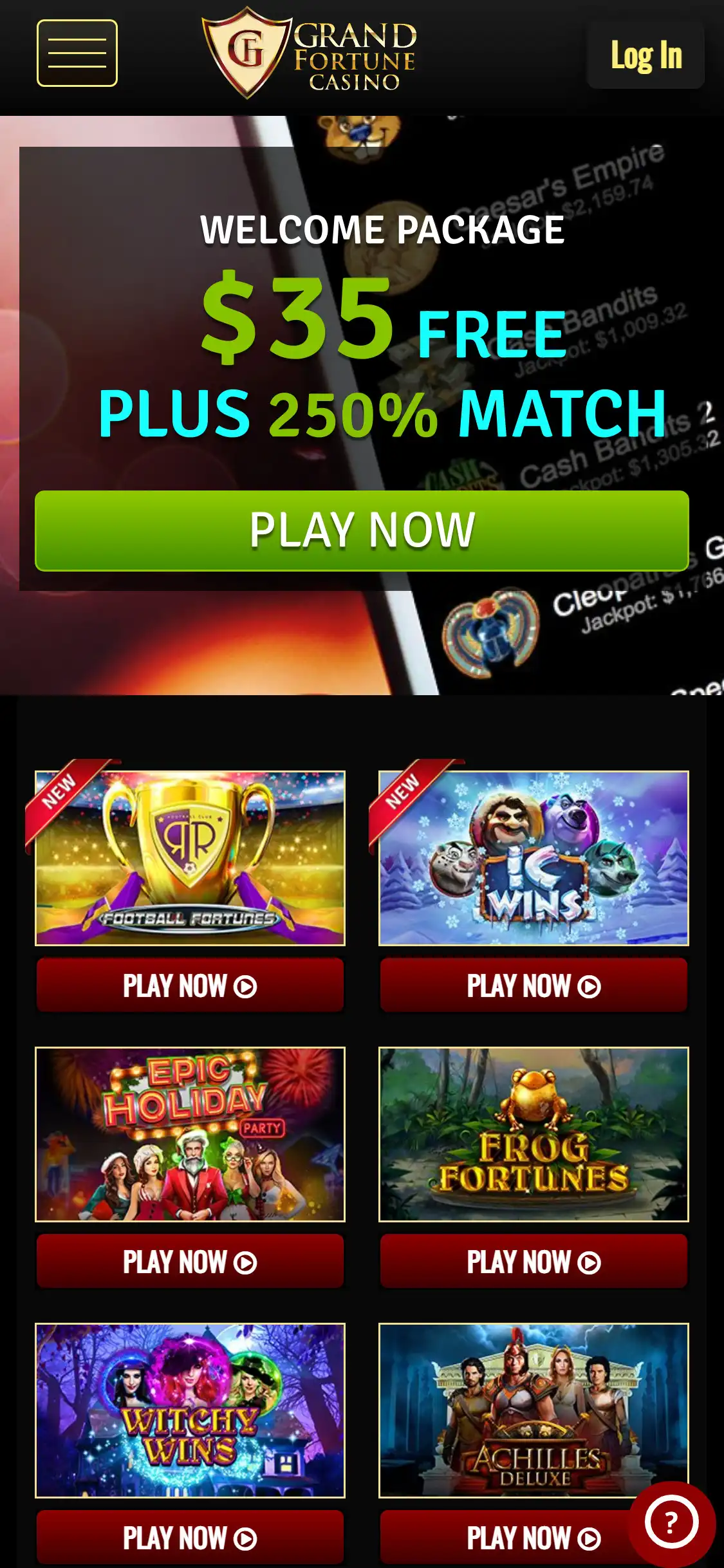 Grand Fortune Casino Mobile Review