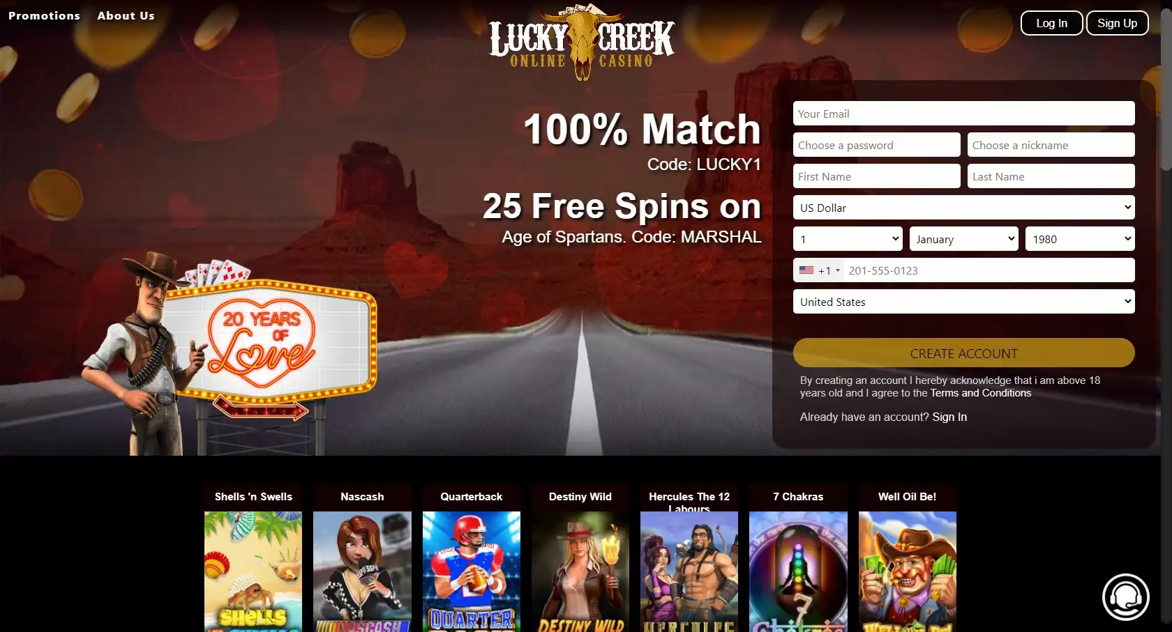 Lucky Creek Casino Review