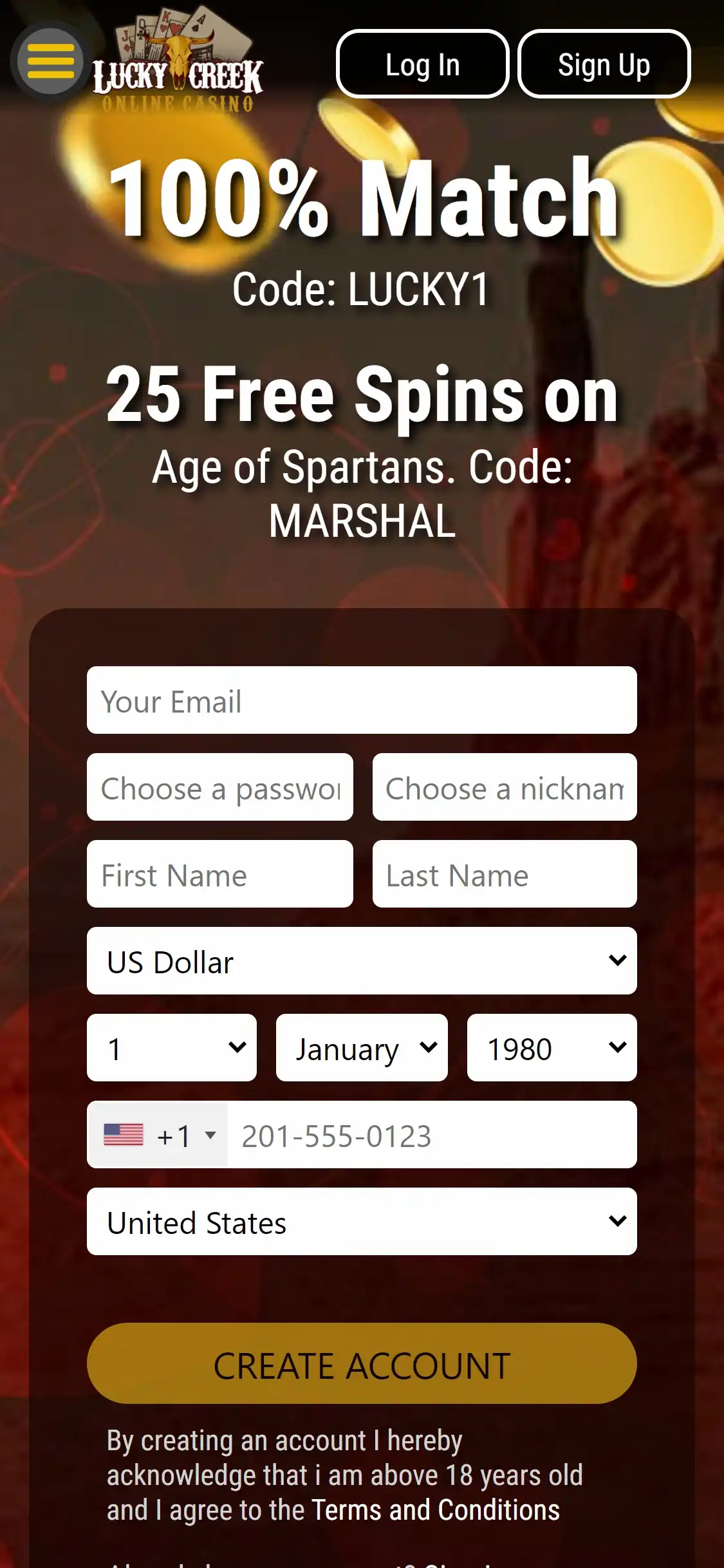 Lucky Creek Casino Mobile Review