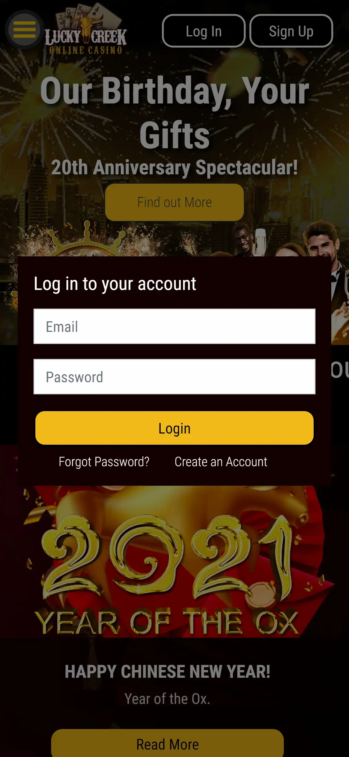 Lucky Creek Casino Mobile Login Review