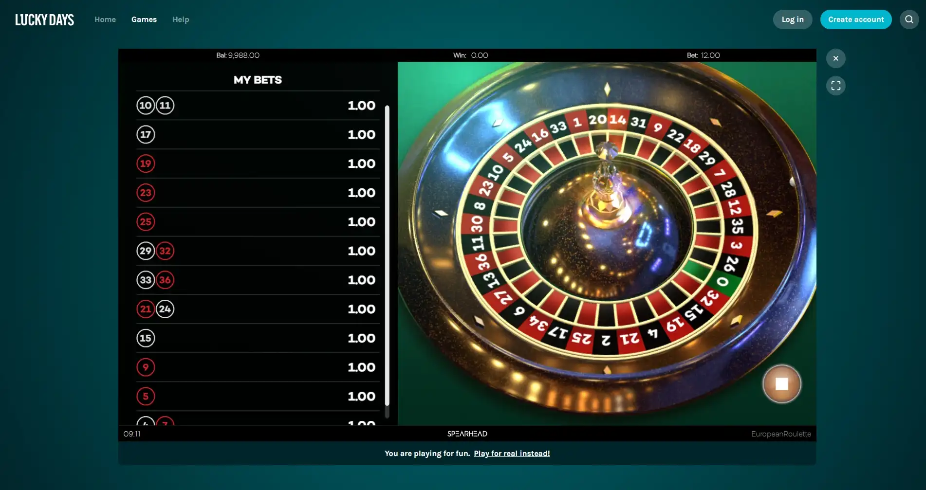 Lucky Days Casino Casino Games
