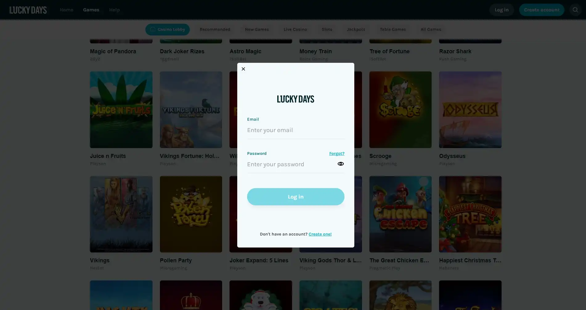 Lucky Days Casino Login