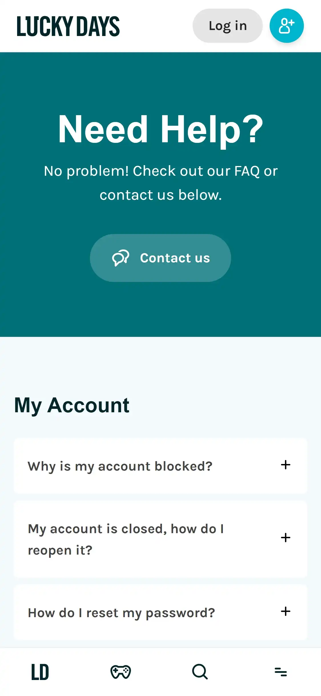 Lucky Days Casino Mobile Support Review