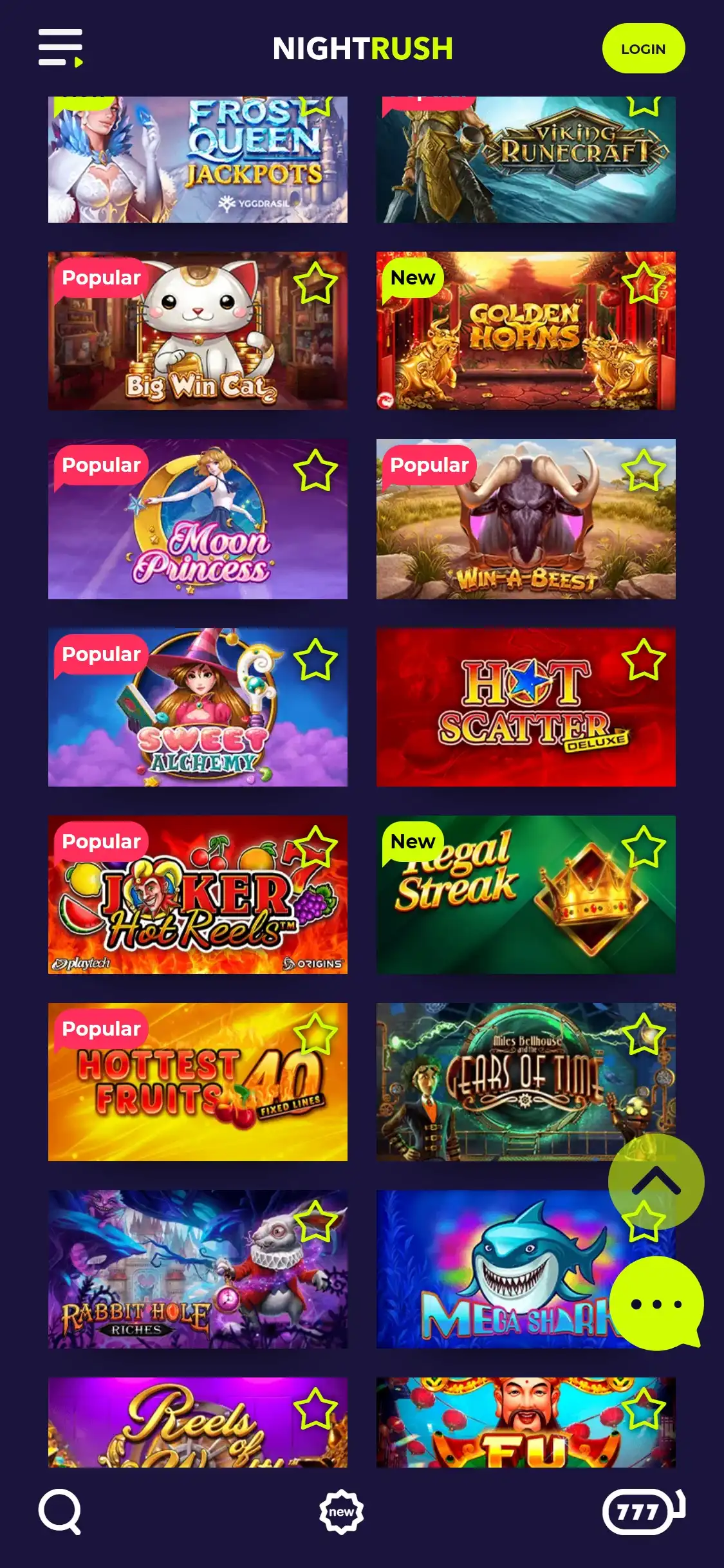 NightRush Casino Mobile Games Review