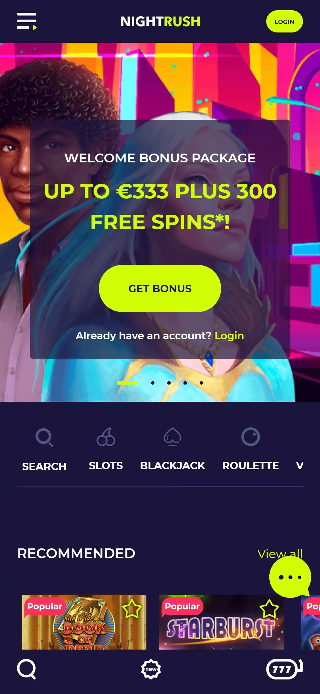 NightRush Casino Mobile Review