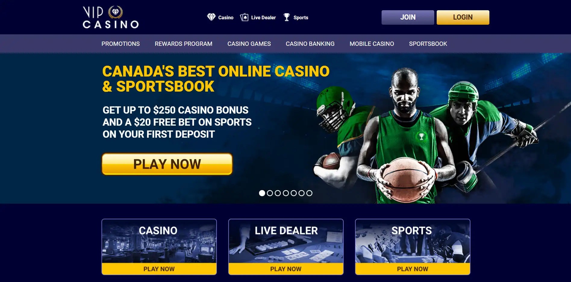 Vip Casino Canada Review