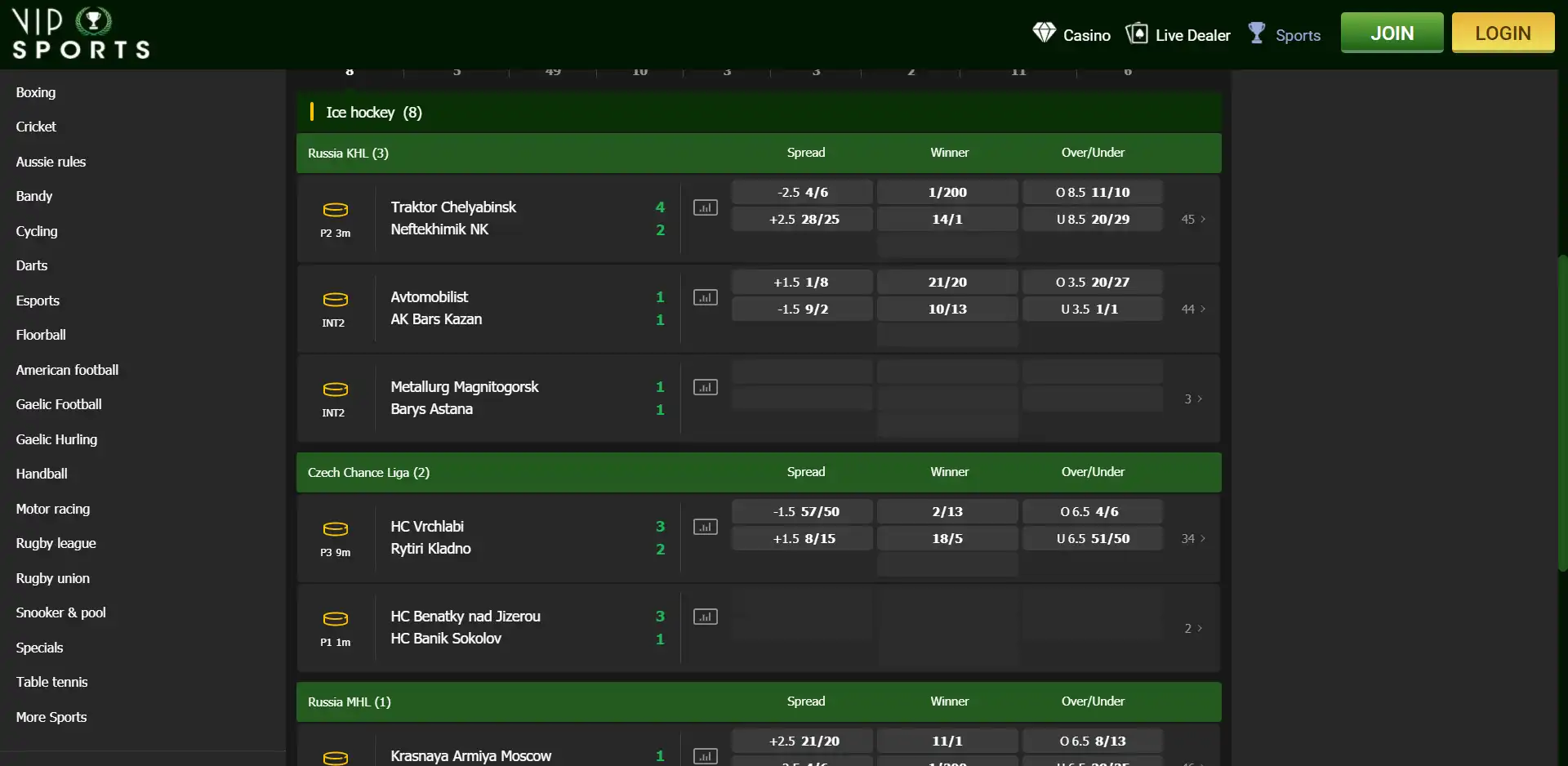 Vip Casino Canada Betting